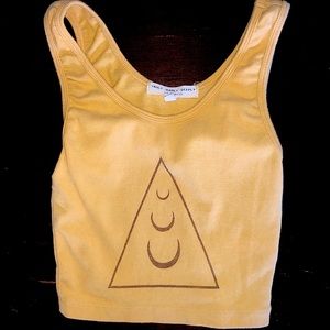 Urban Outfitters Crop Top with Moon and triangle